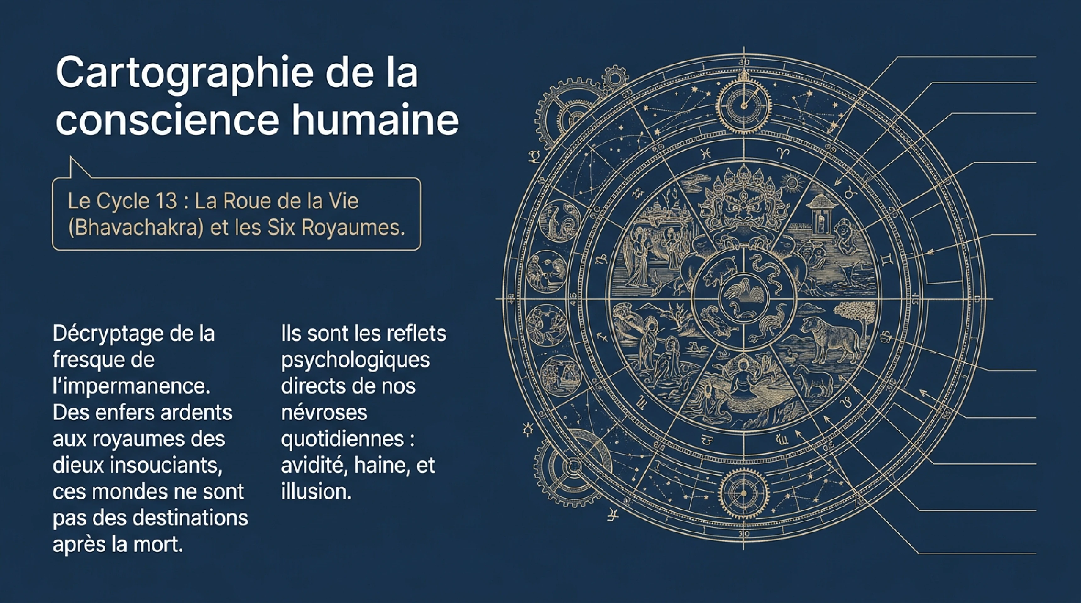 La Roue de la Vie (Bhavachakra) et les Six Royaumes — visuel 1