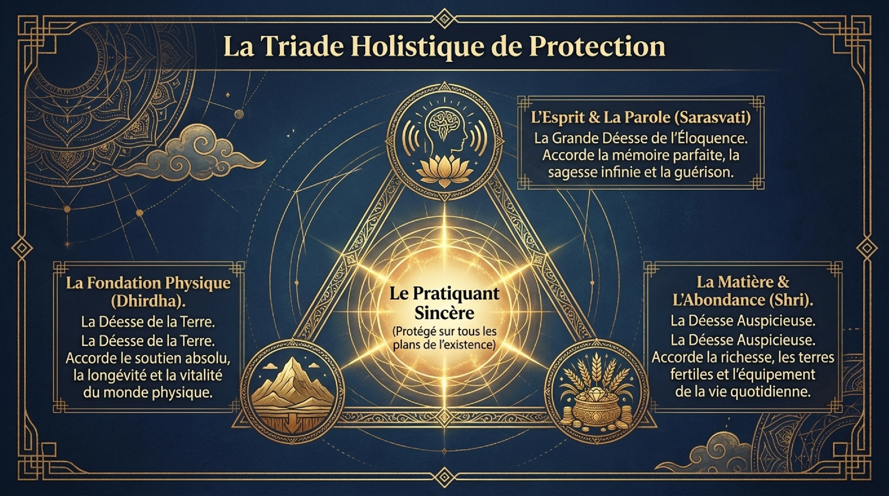Les Divinités Protectrices : Sarasvatī, Śrī et Dhṛdhā — visuel 3