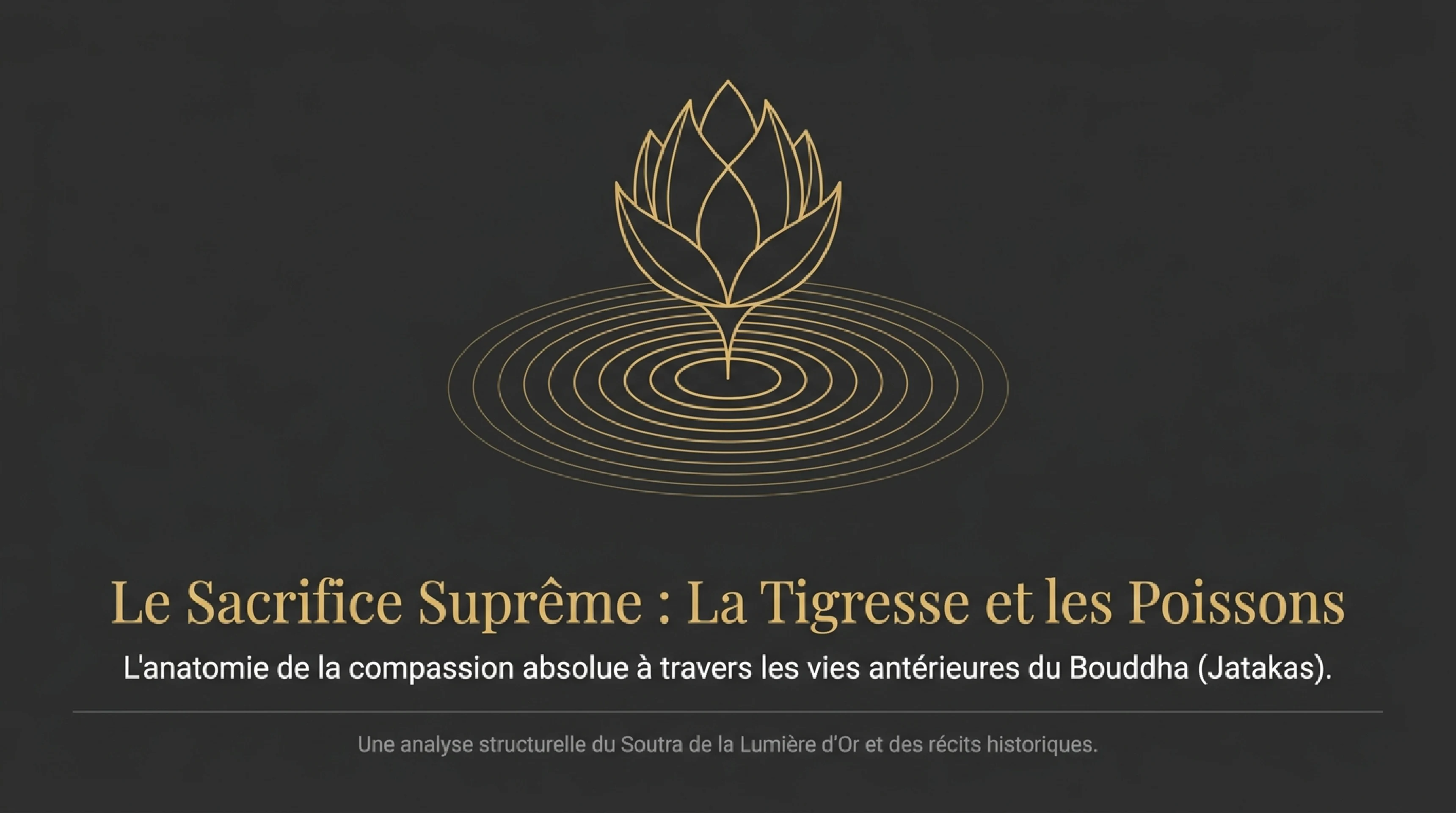 Le Sacrifice Suprême : La Tigresse et les Poissons — visuel 1