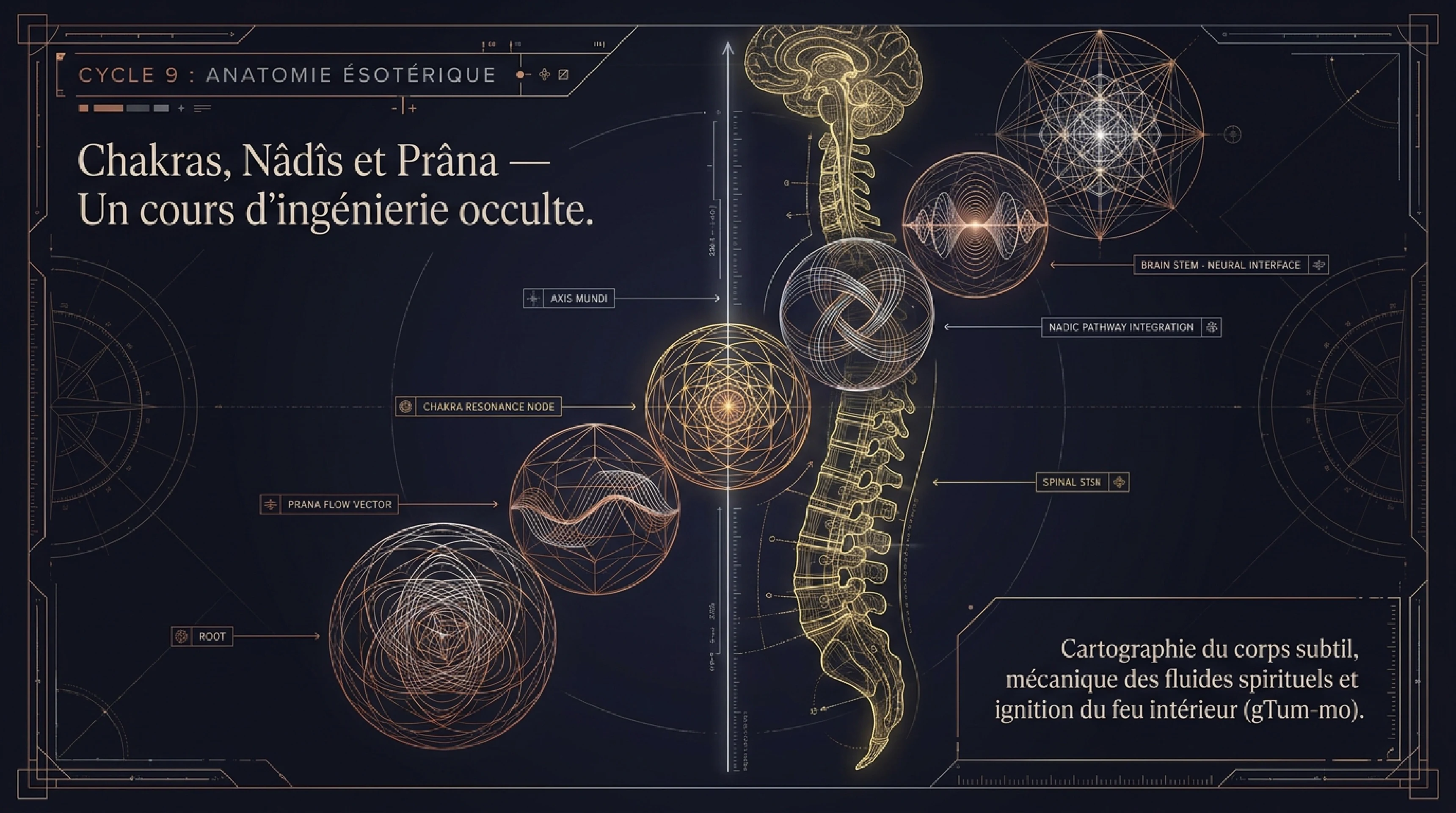 Anatomie Ésotérique : Chakras, Nâdîs et Prâna — visuel 1