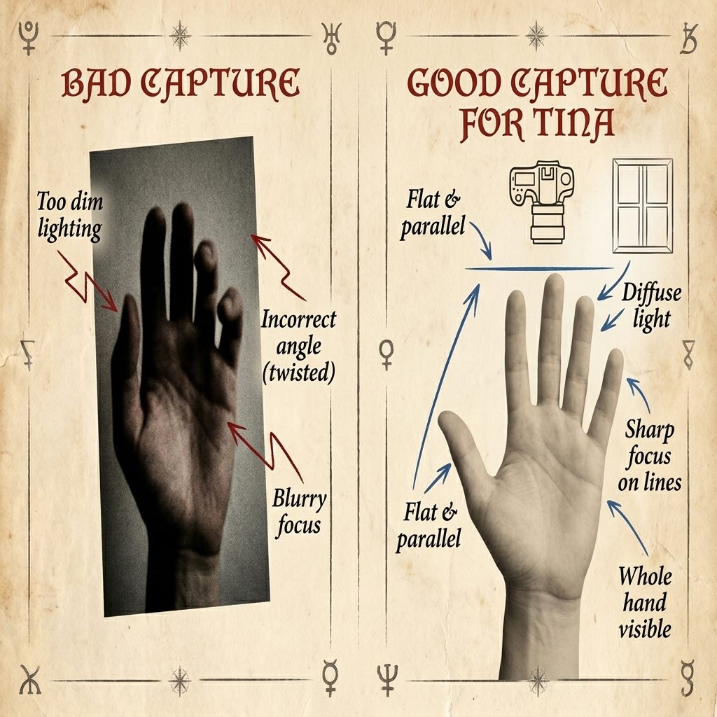 Guide: bad vs good hand capture for Tina Vision