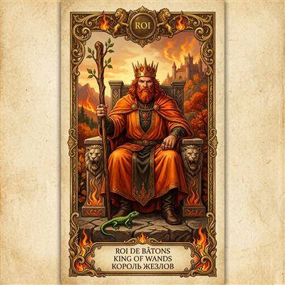 Roi de Bâtons — Tarot