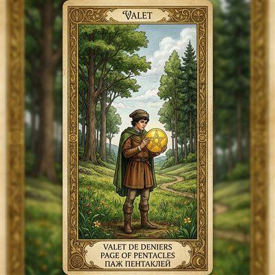 Valet de Deniers — Tarot