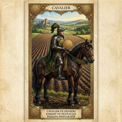 Cavalier de Deniers — Tarot